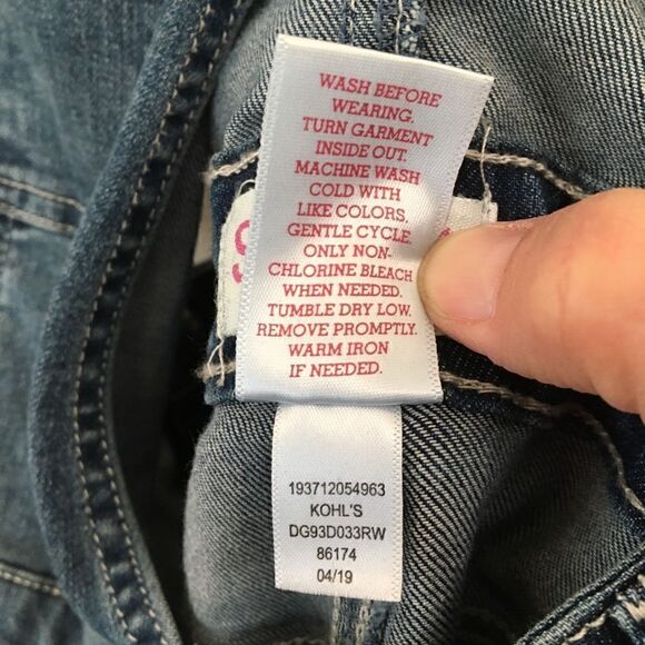 SO light wash distressed overalls girls14 - Picture 7 of 10